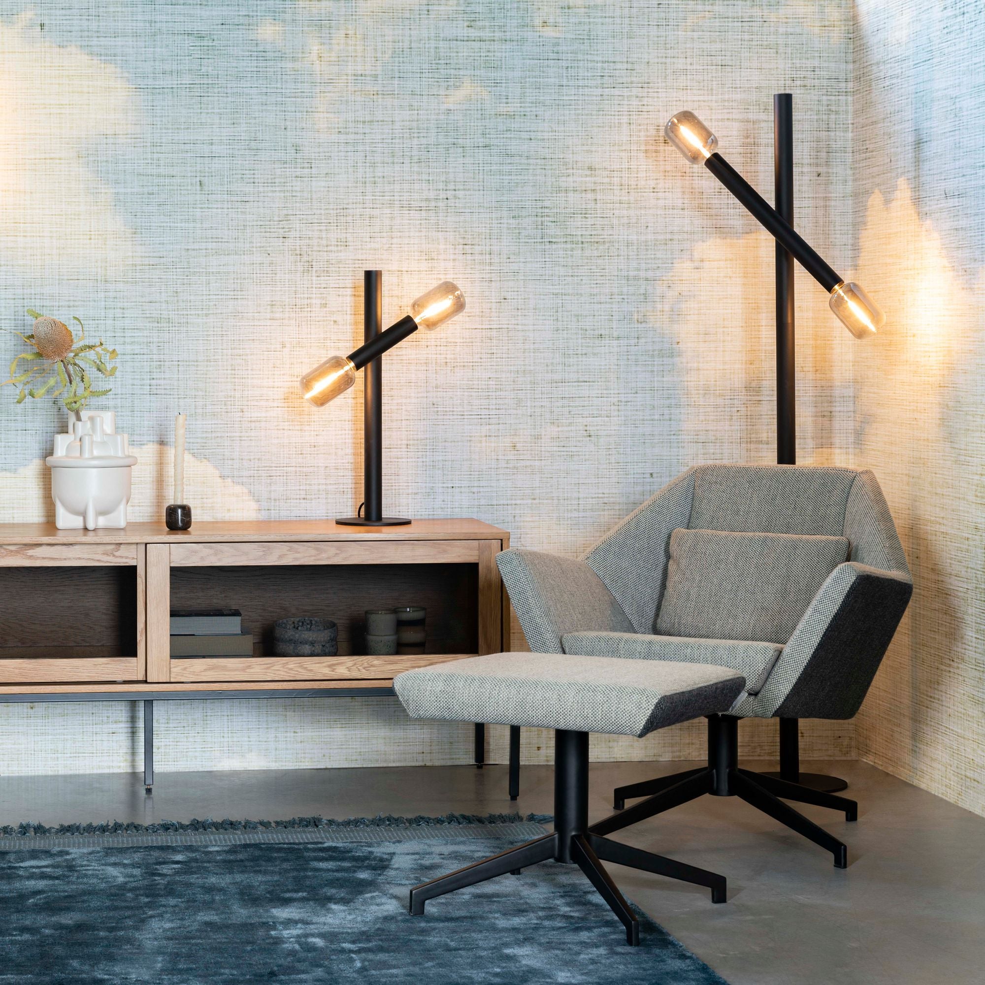 Zuiver Hardy Natural Oak Wood Low Sideboard